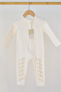 grip baby onesie milky